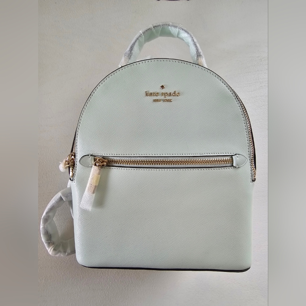 New Kate Spade Perry Leather Small Backpack ~ Lime Sherbert Color NWT